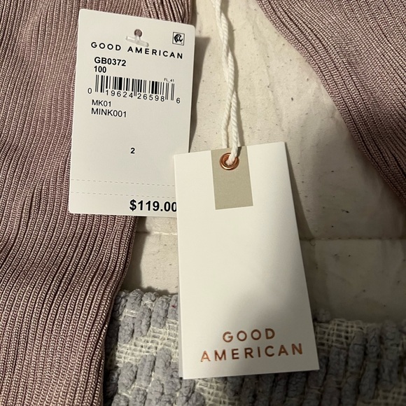 Good American knit scoop bodysuit in mink - Picture 5 of 8